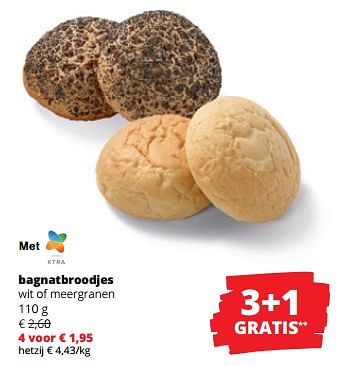 Promoties Bagnatbroodjes wit of meergranen - Huismerk - Spar Retail - Geldig van 24/08/2023 tot 06/09/2023 bij Spar (Colruytgroup)
