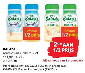 Promoties Balade room so light - Balade - Geldig van 24/08/2023 tot 06/09/2023 bij Spar (Colruytgroup)
