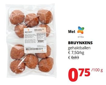 Promoties Bruynkens gehaktballen - Bruynkens - Geldig van 24/08/2023 tot 06/09/2023 bij Spar (Colruytgroup)