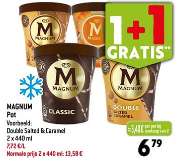 Promoties Magnum pot double salted + caramel - Ola - Geldig van 30/08/2023 tot 05/09/2023 bij Louis Delhaize
