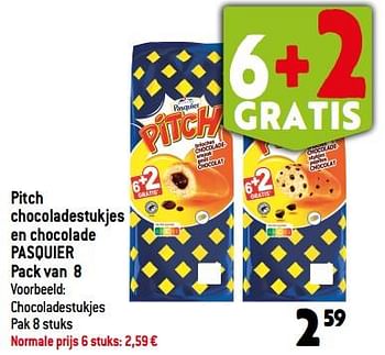 Promoties Pitch chocoladestukjes en chocolade pasquier - Brioche pasquier - Geldig van 30/08/2023 tot 05/09/2023 bij Louis Delhaize