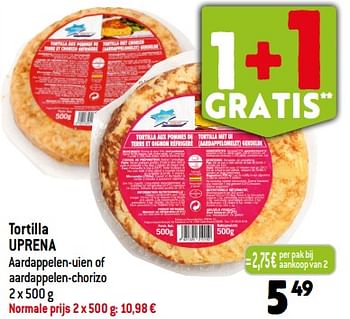 Promoties Tortilla uprena - Uprena - Geldig van 30/08/2023 tot 05/09/2023 bij Louis Delhaize