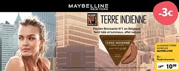 Promotions Poudre bronzante - Maybelline - Valide de 30/08/2023 à 12/09/2023 chez DI