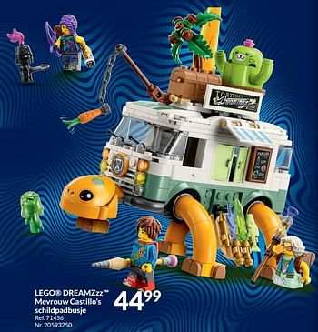Promoties Lego dreamzzz mevrouw castillo’s schildpadbusje - Lego - Geldig van 30/08/2023 tot 27/09/2023 bij Fun