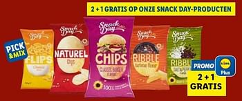 Promoties 2 + 1 gratis op onze snack day-producten - Snack Day - Geldig van 06/09/2023 tot 12/09/2023 bij Lidl