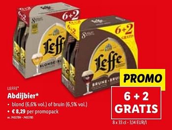 Promoties Abdijbier - Leffe - Geldig van 06/09/2023 tot 12/09/2023 bij Lidl