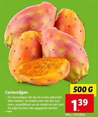 Promoties Cactusvijgen - Huismerk - Lidl - Geldig van 06/09/2023 tot 12/09/2023 bij Lidl