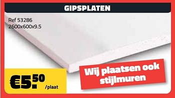 Promoties Gipsplaten - Huismerk - Bouwcenter Frans Vlaeminck - Geldig van 04/09/2023 tot 30/09/2023 bij Bouwcenter Frans Vlaeminck