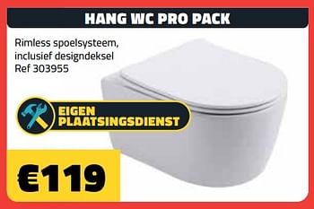 Promoties Hang wc pro pack - Huismerk - Bouwcenter Frans Vlaeminck - Geldig van 04/09/2023 tot 30/09/2023 bij Bouwcenter Frans Vlaeminck