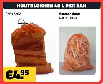 Promoties Houtblokken - Huismerk - Bouwcenter Frans Vlaeminck - Geldig van 04/09/2023 tot 30/09/2023 bij Bouwcenter Frans Vlaeminck