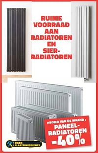 Paneel- radiatoren -40%-Huismerk - Bouwcenter Frans Vlaeminck