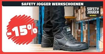 Promoties Safety jogger werkschoenen -15% - Safety Jogger - Geldig van 04/09/2023 tot 30/09/2023 bij Bouwcenter Frans Vlaeminck
