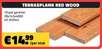 Terrasplank red wood-Huismerk - Bouwcenter Frans Vlaeminck