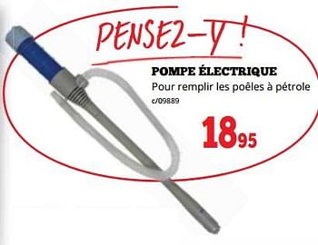 Promotions Pompe électrique - Produit maison - Dema - Valide de 04/09/2023 à 17/09/2023 chez Dema