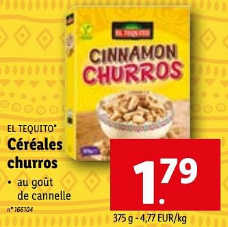 promotion Céréales churros - Lidl chez En Tequito El