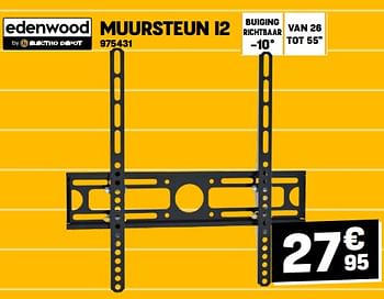 Promoties Edenwood muursteun i2 - Edenwood  - Geldig van 31/08/2023 tot 10/09/2023 bij Electro Depot