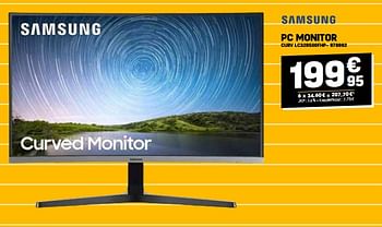 Promoties Samsung pc monitor curv lc32r500fhp - Samsung - Geldig van 31/08/2023 tot 10/09/2023 bij Electro Depot