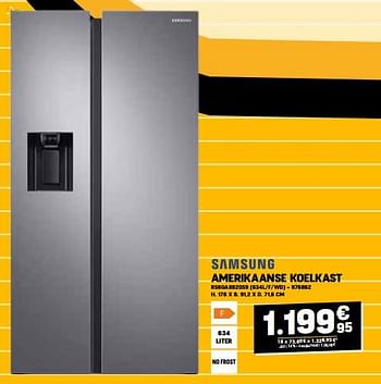Promoties Samsung amerikaanse koelkast rs6ga8820s9 - Samsung - Geldig van 31/08/2023 tot 10/09/2023 bij Electro Depot