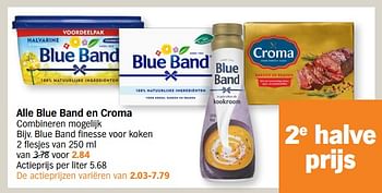 Promotions Blue band finesse voor koken - Blue Band - Valide de 04/09/2023 à 10/09/2023 chez Albert Heijn