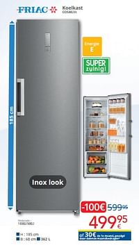 Friac koelkast co5802ix-Friac