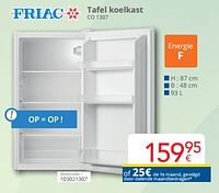 Friac tafel koelkast co 1307-Friac