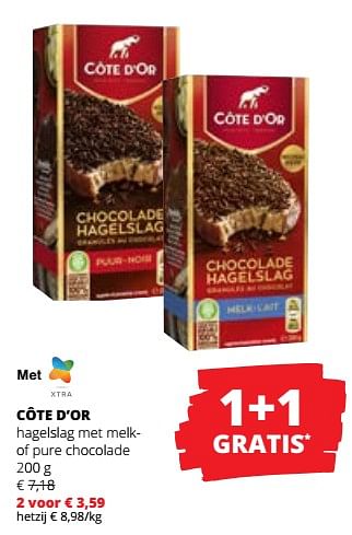 Promoties Côte d’or hagelslag met melkof pure chocolade - Cote D'Or - Geldig van 07/09/2023 tot 20/09/2023 bij Spar (Colruytgroup)
