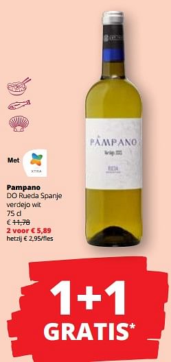 Promoties Pampano do rueda spanje verdejo wit - Witte wijnen - Geldig van 07/09/2023 tot 20/09/2023 bij Spar (Colruytgroup)