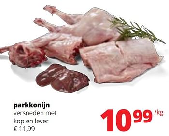 Promoties Parkkonijn versneden met kop en lever - Huismerk - Spar Retail - Geldig van 07/09/2023 tot 20/09/2023 bij Spar (Colruytgroup)
