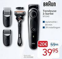 Braun tondeuse à barbe bt3342-Braun