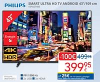 Philips smart ultra hd tv android 43pus7406-Philips
