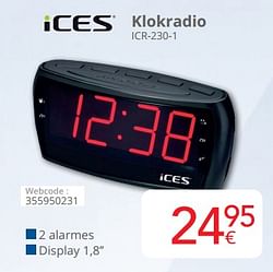 Ices klokradio icr-230-1
