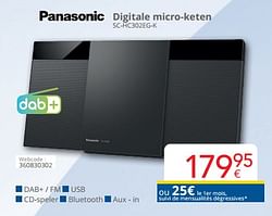 Panasonic digitale micro-keten sc-hc302eg-k