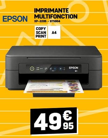 Promotions Epson imprimante multifonction xp-2205 - Epson - Valide de 31/08/2023 à 10/09/2023 chez Electro Depot