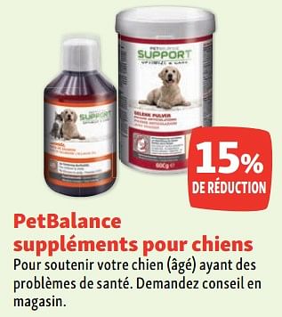 Promotions Petbalance suppléments pour chiens 15% de réduction - Pet Balance - Valide de 06/09/2023 à 11/09/2023 chez Maxi Zoo
