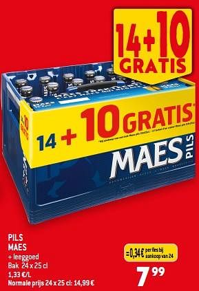 Promoties Pils maes - Maes - Geldig van 06/09/2023 tot 12/09/2023 bij Smatch