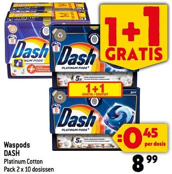 Promoties Waspods dash - Dash - Geldig van 06/09/2023 tot 12/09/2023 bij Smatch