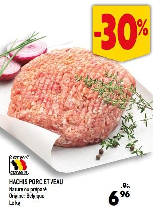 Promotions Hachis porc et veau - Produit Maison - Smatch - Valide de 06/09/2023 à 12/09/2023 chez Smatch