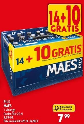 Promotions Pils maes - Maes - Valide de 06/09/2023 à 12/09/2023 chez Smatch