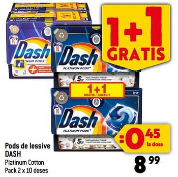 Promotions Pods de lessive dash - Dash - Valide de 06/09/2023 à 12/09/2023 chez Smatch