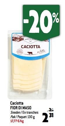 Promoties Caciotta fior di maso - Fior di Maso - Geldig van 06/09/2023 tot 12/09/2023 bij Match