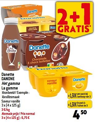 Promoties Danette danone - Danone - Geldig van 06/09/2023 tot 12/09/2023 bij Match