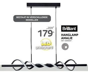 Promoties Hanglamp amalie - Brillant - Geldig van 06/09/2023 tot 25/09/2023 bij Brico