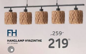 Promoties Hanglamp hyazinthe - Fischer & Honsel - Geldig van 06/09/2023 tot 25/09/2023 bij Brico