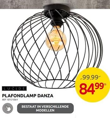 Promoties Plafondlamp danza - Lucide - Geldig van 06/09/2023 tot 25/09/2023 bij Brico