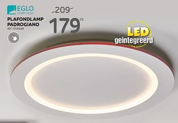 Promoties Plafondlamp padrogiano - Eglo - Geldig van 06/09/2023 tot 25/09/2023 bij Brico