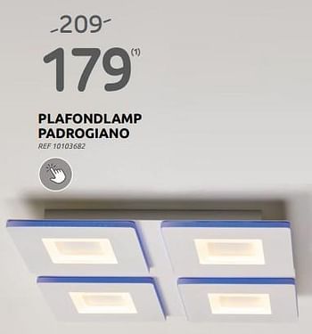Promoties Plafondlamp padrogiano - Huismerk - Brico - Geldig van 06/09/2023 tot 25/09/2023 bij Brico