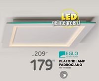 Plafondlamp padrogiano-Eglo
