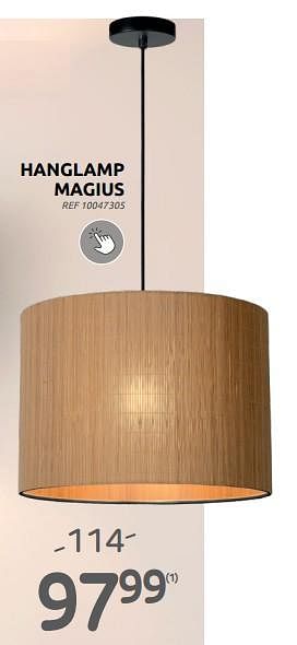 Promoties Hanglamp magius - Lucide - Geldig van 06/09/2023 tot 25/09/2023 bij Brico