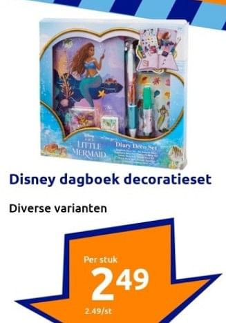 Promoties Disney dagboek decoratieset - Disney - Geldig van 06/09/2023 tot 12/09/2023 bij Action
