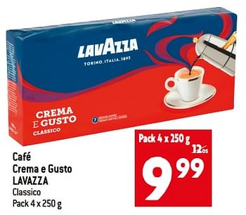 Promotions Café crema e gusto lavazza - Lavazza - Valide de 06/09/2023 à 12/09/2023 chez Match